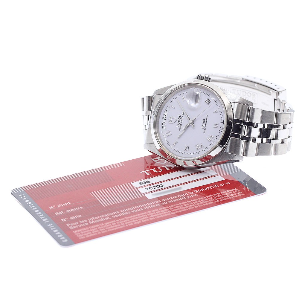 TUDOR Prince Date Day 76200 white Dial Automatic Men’s Watch_939068