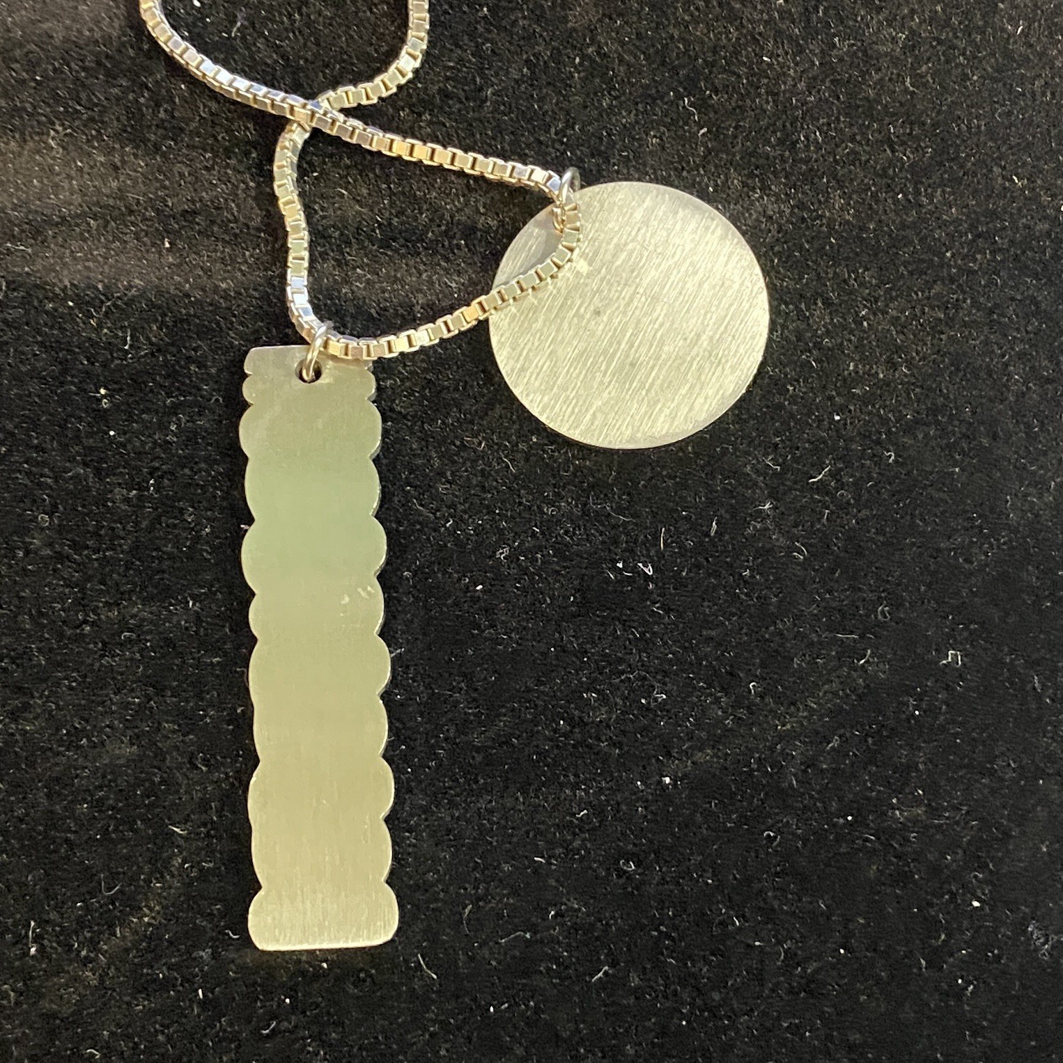 KA 1772 Sterling Silver Box Chain Necklace 24 inch Made in Italy