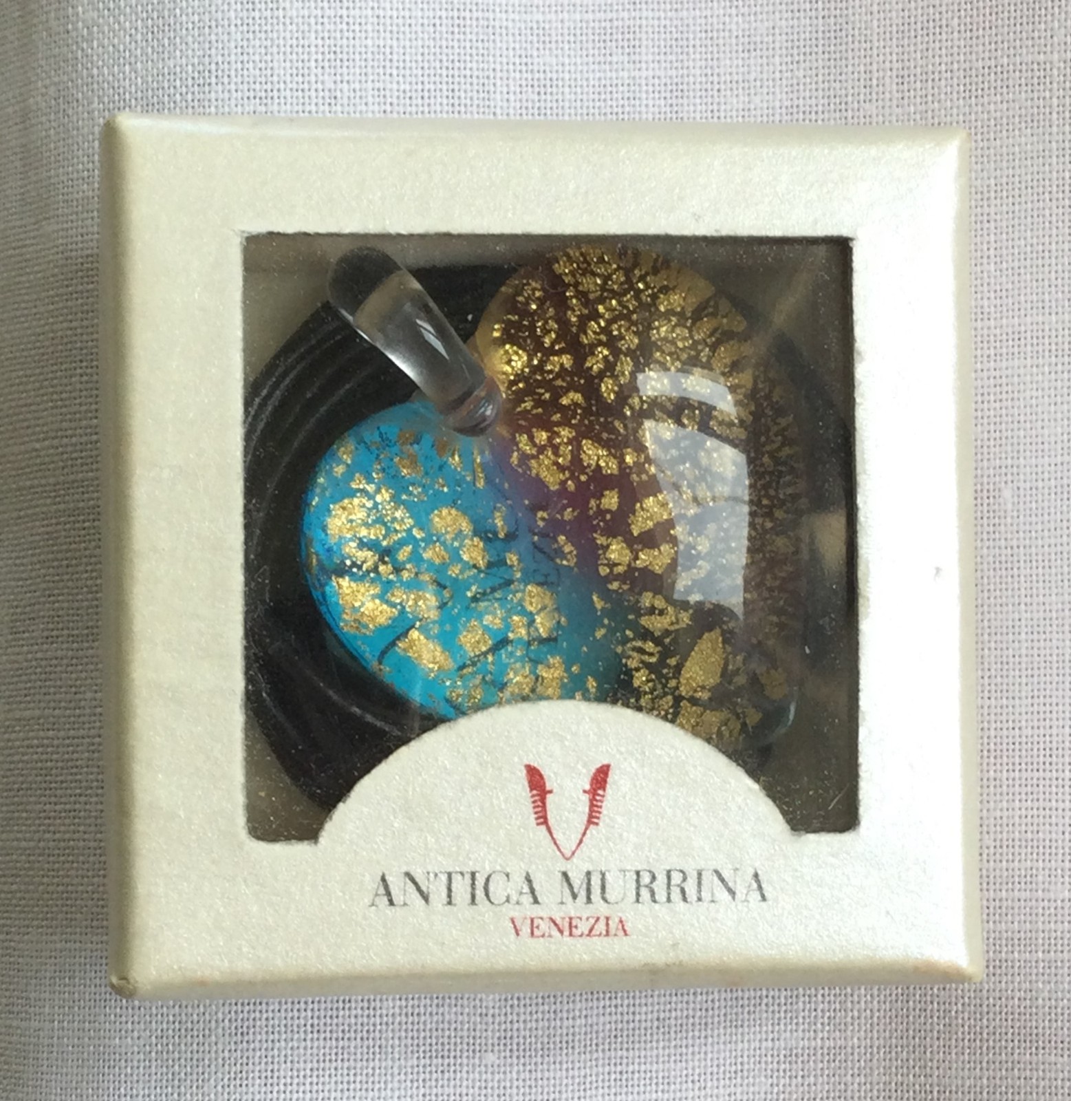 ANTICA MURRINA VENEZIA pendant 30mm x 35mm (1.18’’ x 1.38’’) in heart shape