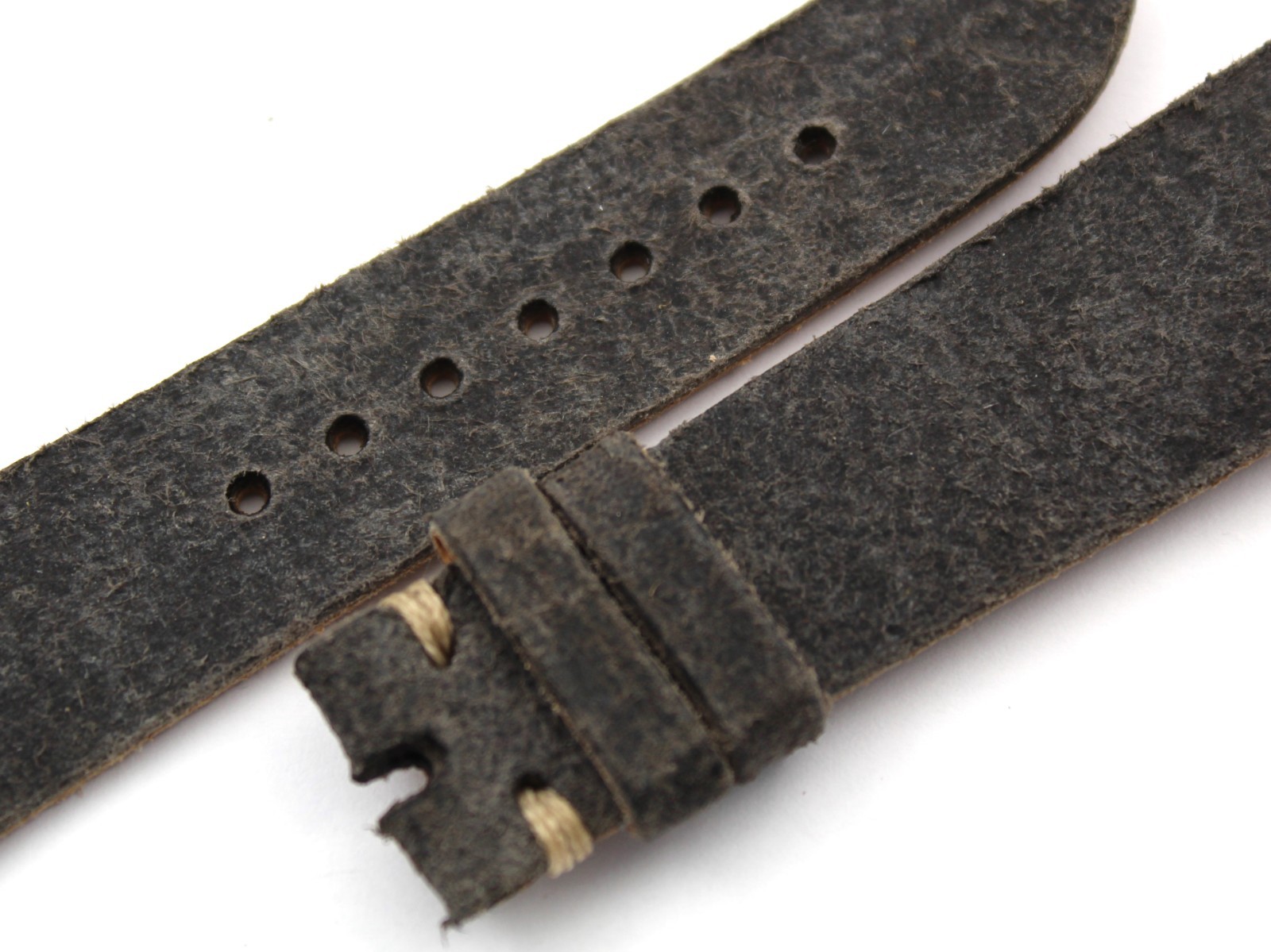 Mohawk Leather Watch Straps Charcoal Grey Various Sizes Accessories Parts