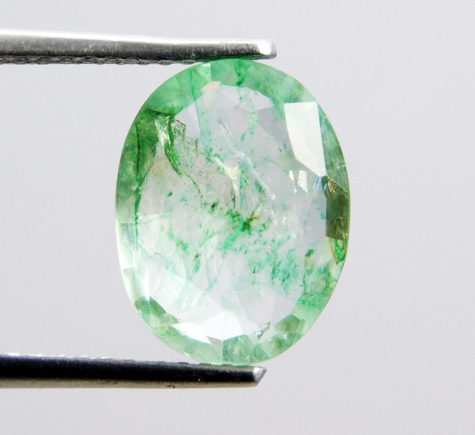 2.95 Ct Natural Green Emerald – Certified Untreated Zambian Loose Oval Gemstone