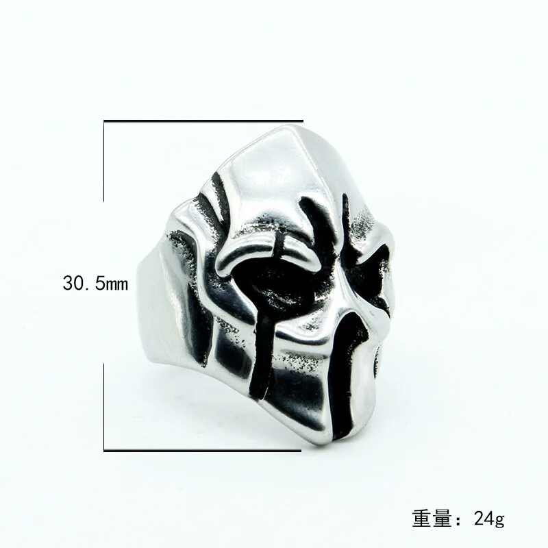 Personality Vintage Trend Alien Skull Head Men’s Domineering Rings Size 7-13