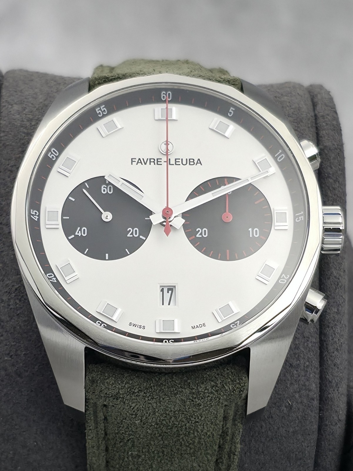 Favre-Leuba Sky Chief Chronograph Calf Strap 43 mm men watch