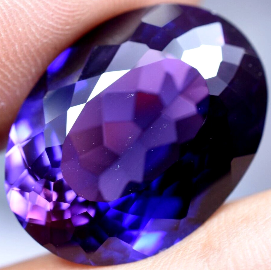 Natural 31.45 Ct Boysenberry Sapphire GGL Certified fabulous Loose Gemstone