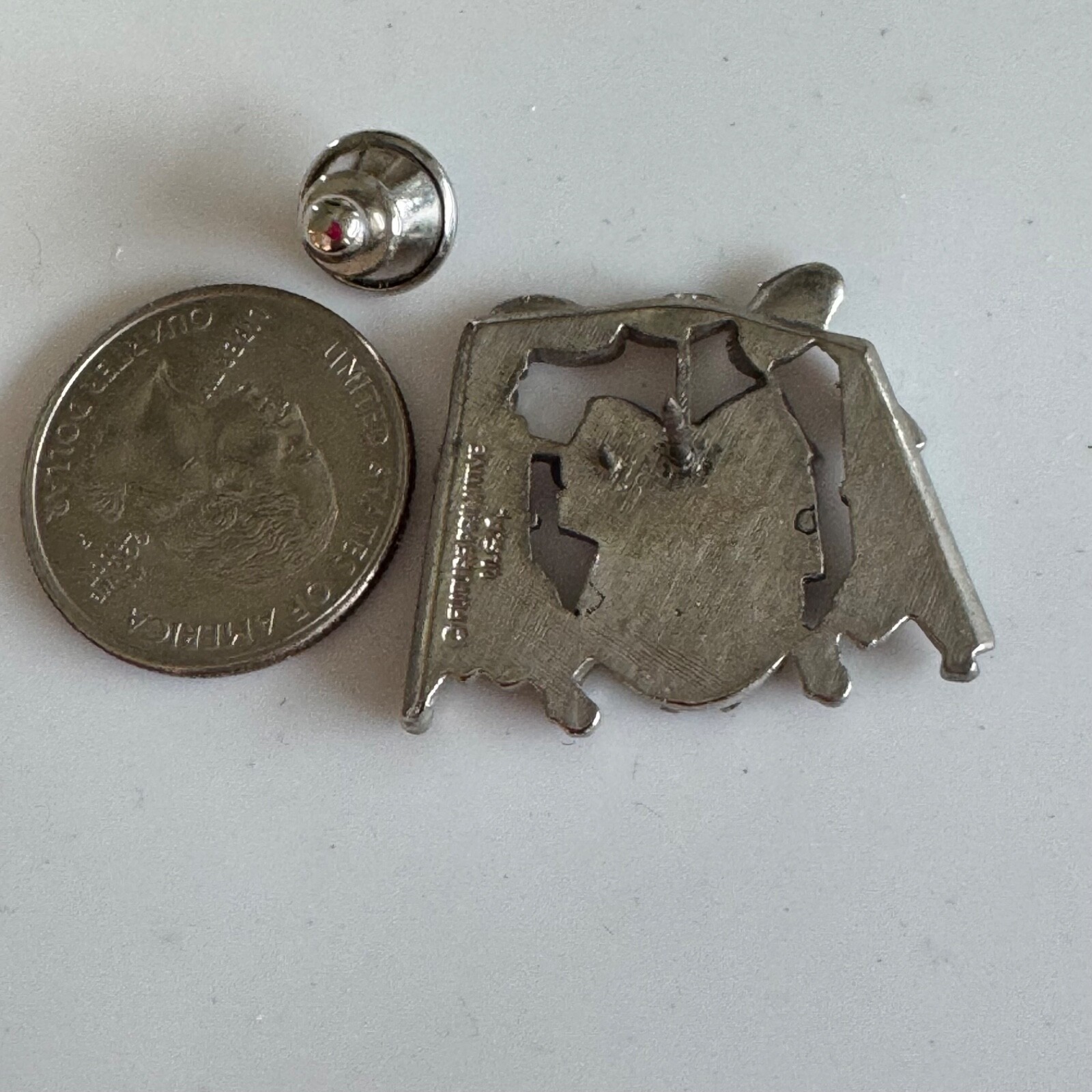 Future Primitive Drum Set Kit Brooch Pin Silver Tone Drummer Musician Badge