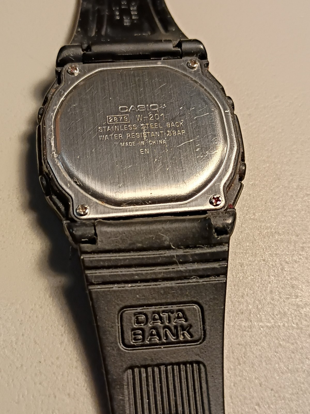 Casio Illuminator Digital Watch 2879 W-201 Black Band New Battery Working Great