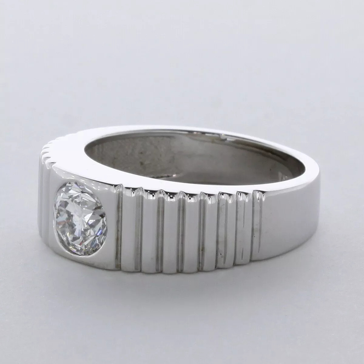 Solitaire Engagement Ring 14K White Gold 1.60 CT Round Lab-Grown Diamond D SI1