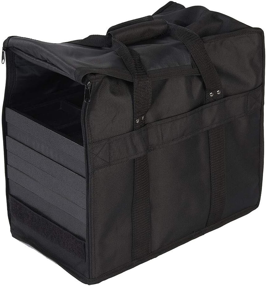 Jewelry Travel Display Case Carrying Showcase Salesman Sample 8 Trays 8 Inserts