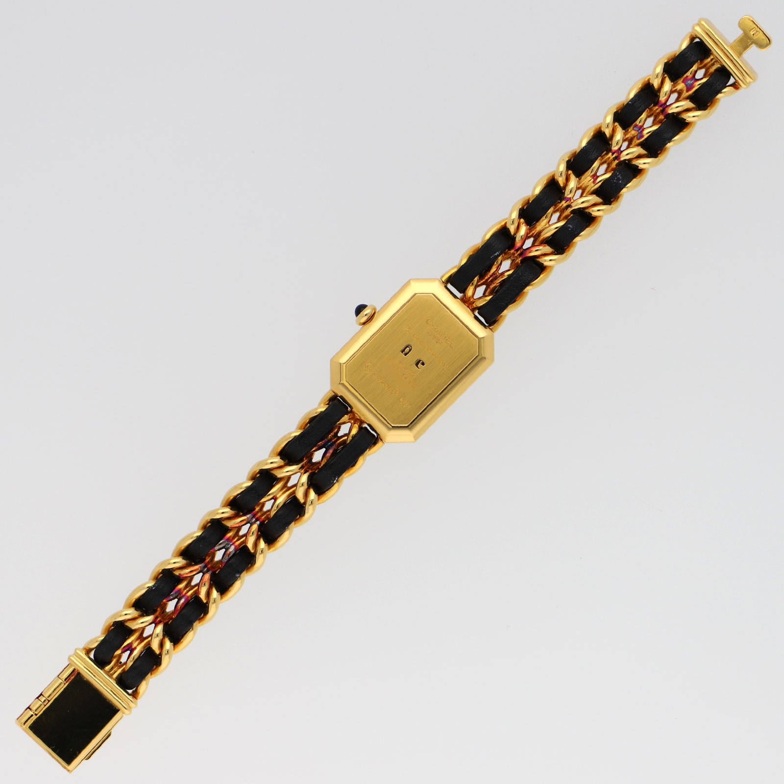 CHANEL H0001 Premiere M black Dial Quartz Gold Plated Leather Women’s