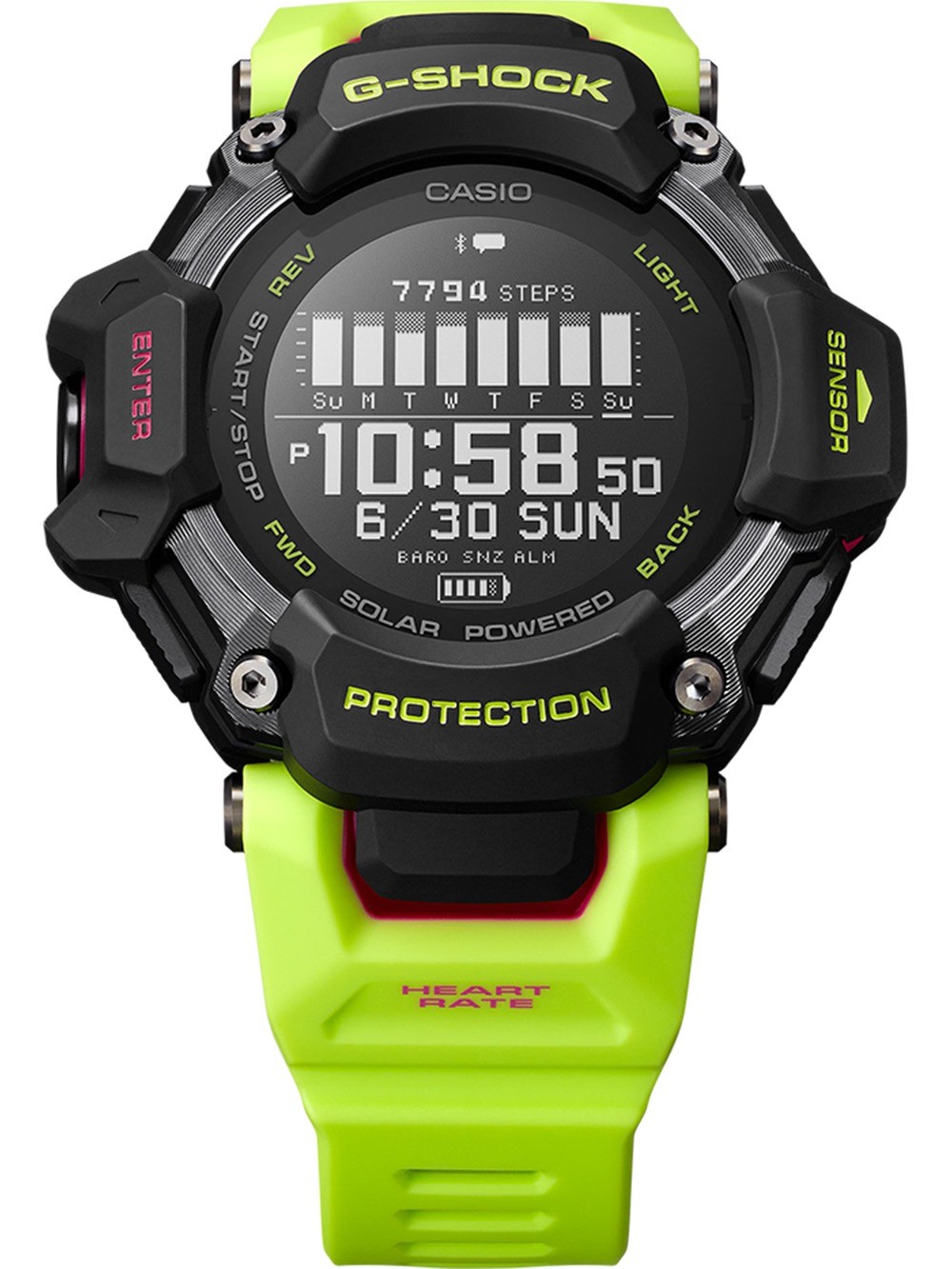 Casio GBD-H2000-1A9ER Mens Watch G-Shock G-Squad 53mm 20ATM