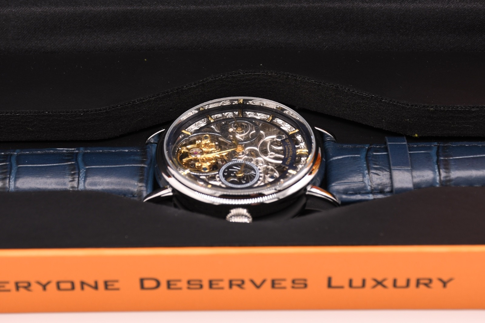 Stührling Macrocosm 4000 Automatic 43mm Skeleton with Dual Time