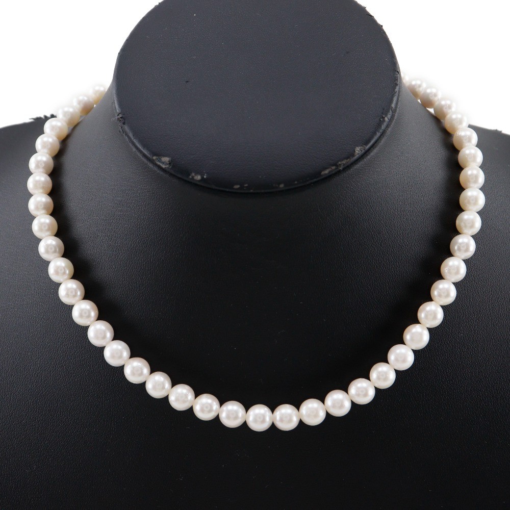 Pearl Necklace7.5～8.0ｍｍ Pearl/Silver 36.3g Women
