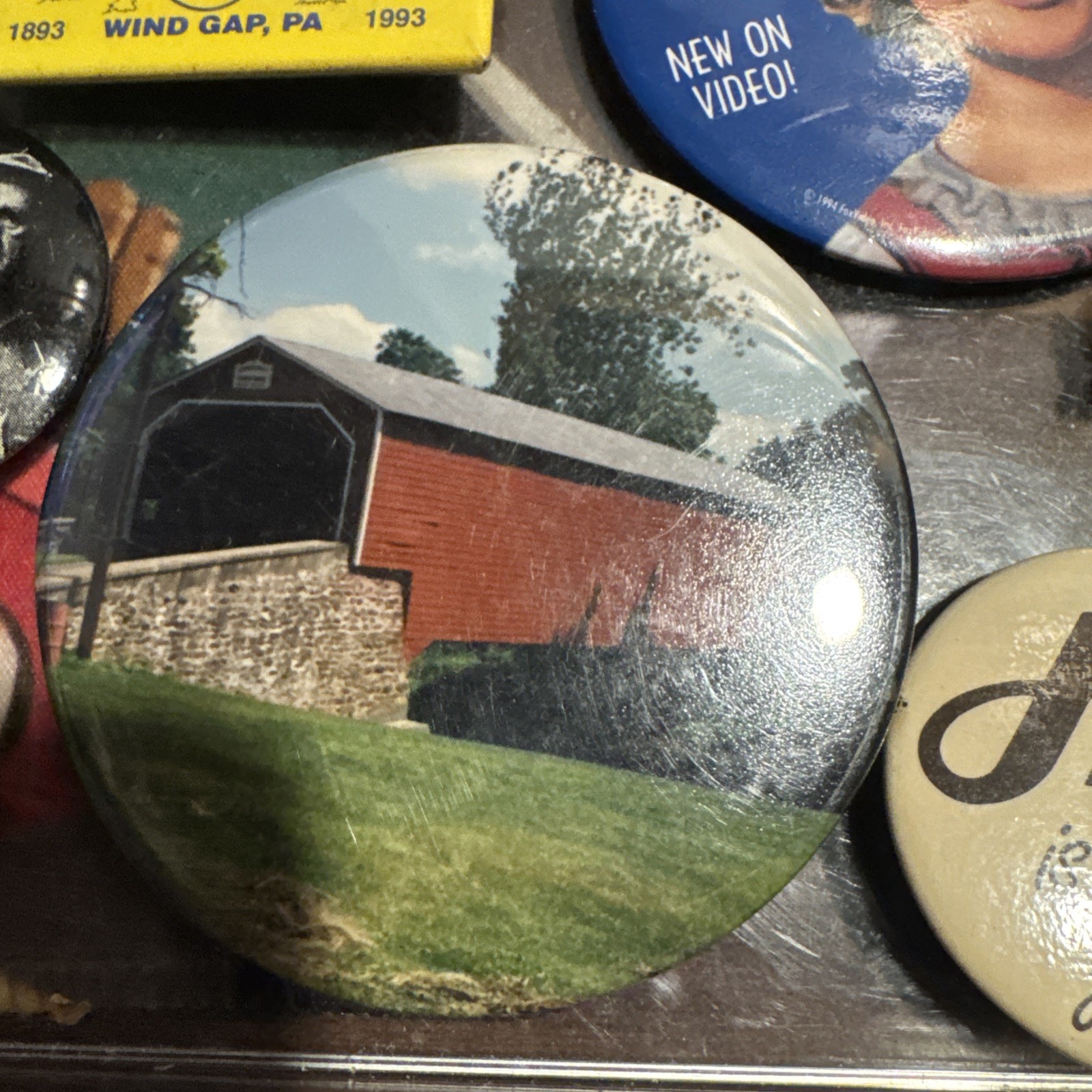 Vintage Pinback Button Lot Harley Shirley Temple Tastykake PA Political Radio