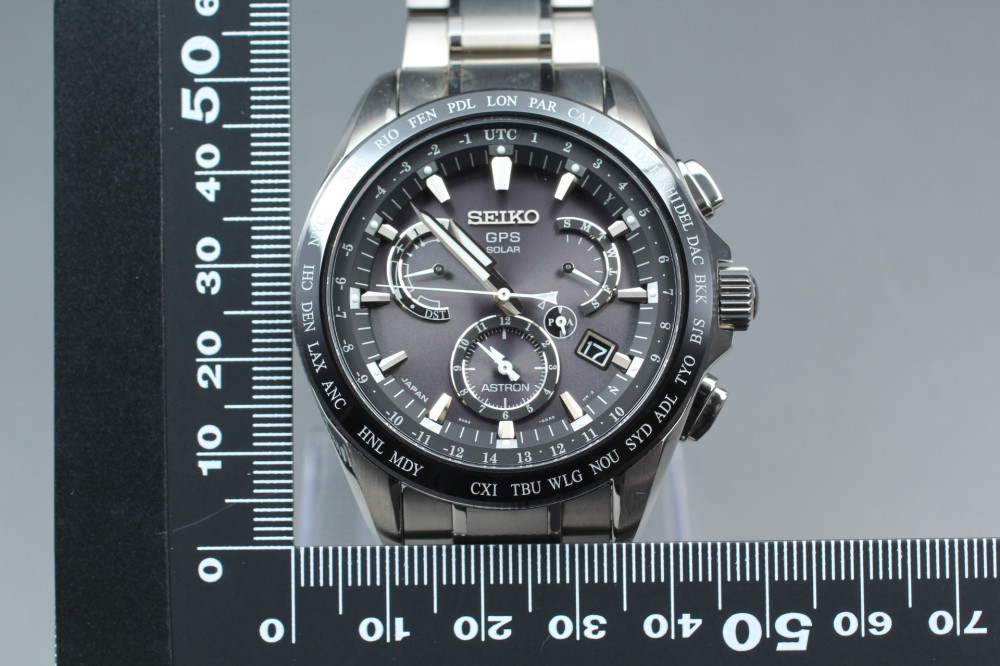 N MINT SEIKO Astron SBXB041/8X53-0AB0-2 Ceramic Titan GPS Solar Men’s Big Wrist