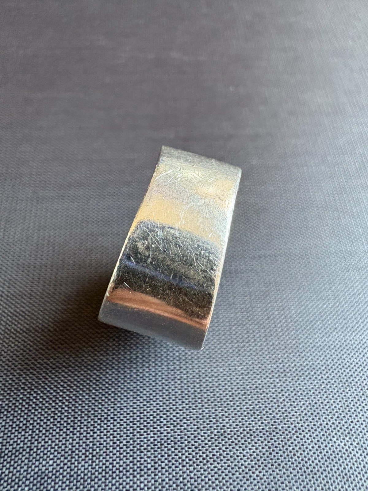 Vintage Carol Felley 925 Sterling Silver Opal Ring Wide Band 1995 Size 8 US