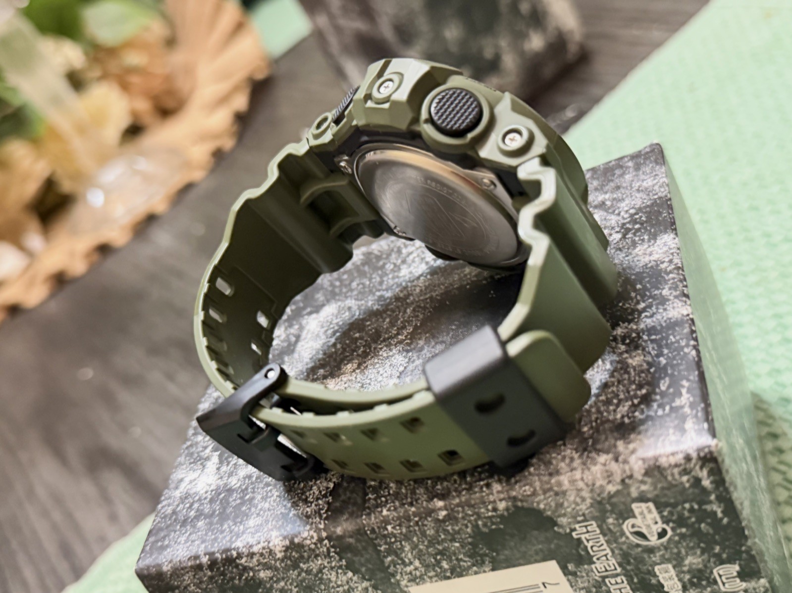 Casio G-Shock Olive Green Utility Ana Digi World Time Watch GA-700UC-3A