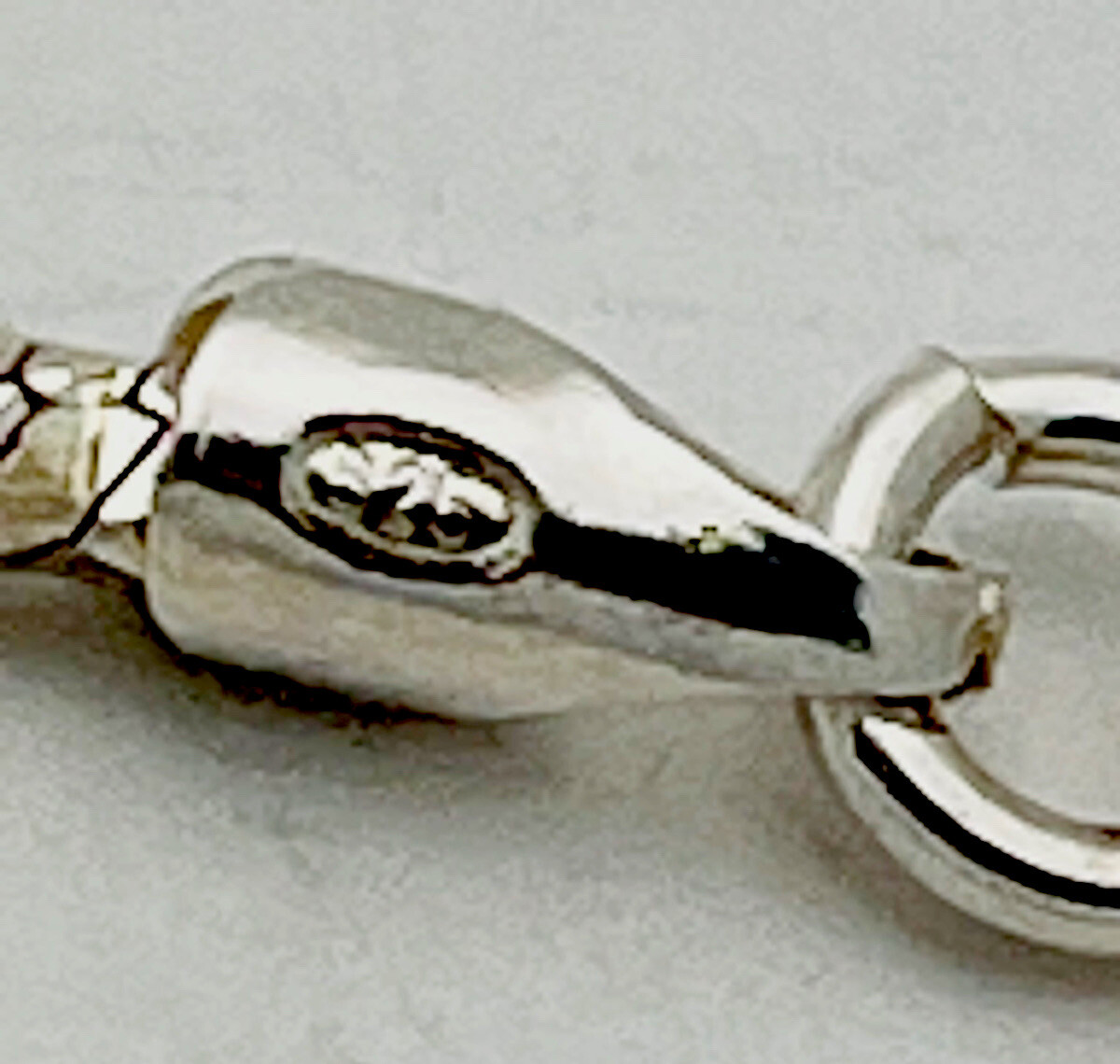 925 Sterling Silver Diamond Cut Snake Bracelet 8”