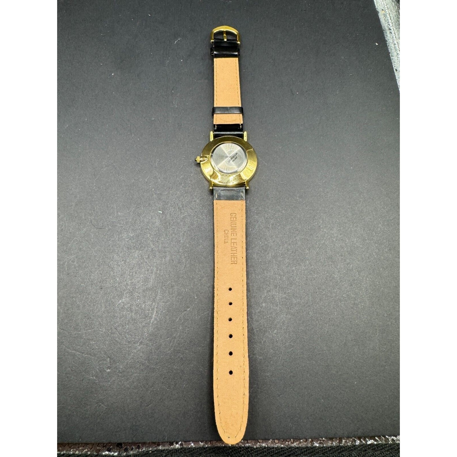 Vintage GTE General Telephone Electronics Super Pages Wrist Watch Black Band