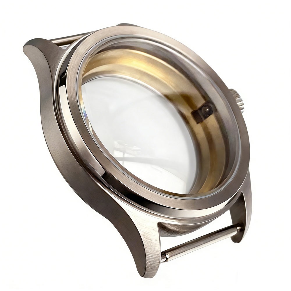 38mm Retro Watch Case with Dial Set Clear Back Fit NH35 NH36 NH38 ETA2824 PT5000