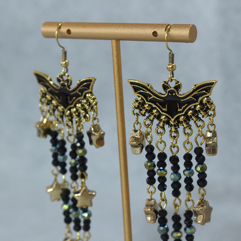 Tassel Beaded Earrings for Women Bohemian Retro Long Earrings