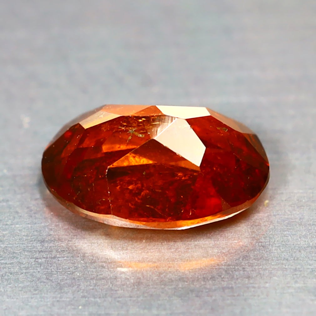 1.18 ct Oval Cut (7.21 x 5.18 mm) Orange Red Natural Spessartite Garnet Gemstone