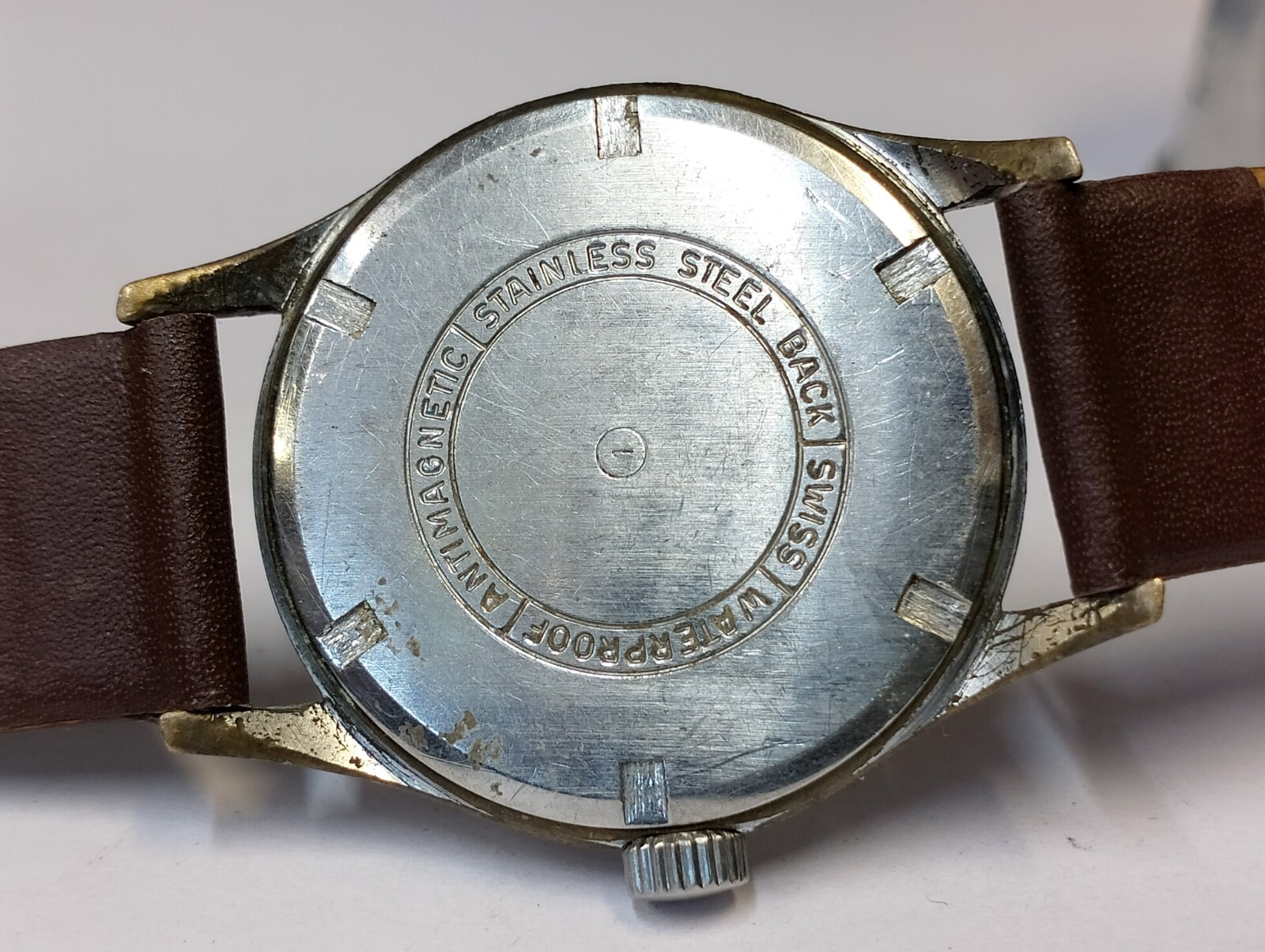 ARLY 21 JEWELS WINDING AGED GOLD DIAL SWISS MEN’S FULL WORKING VINTAGE WATCH