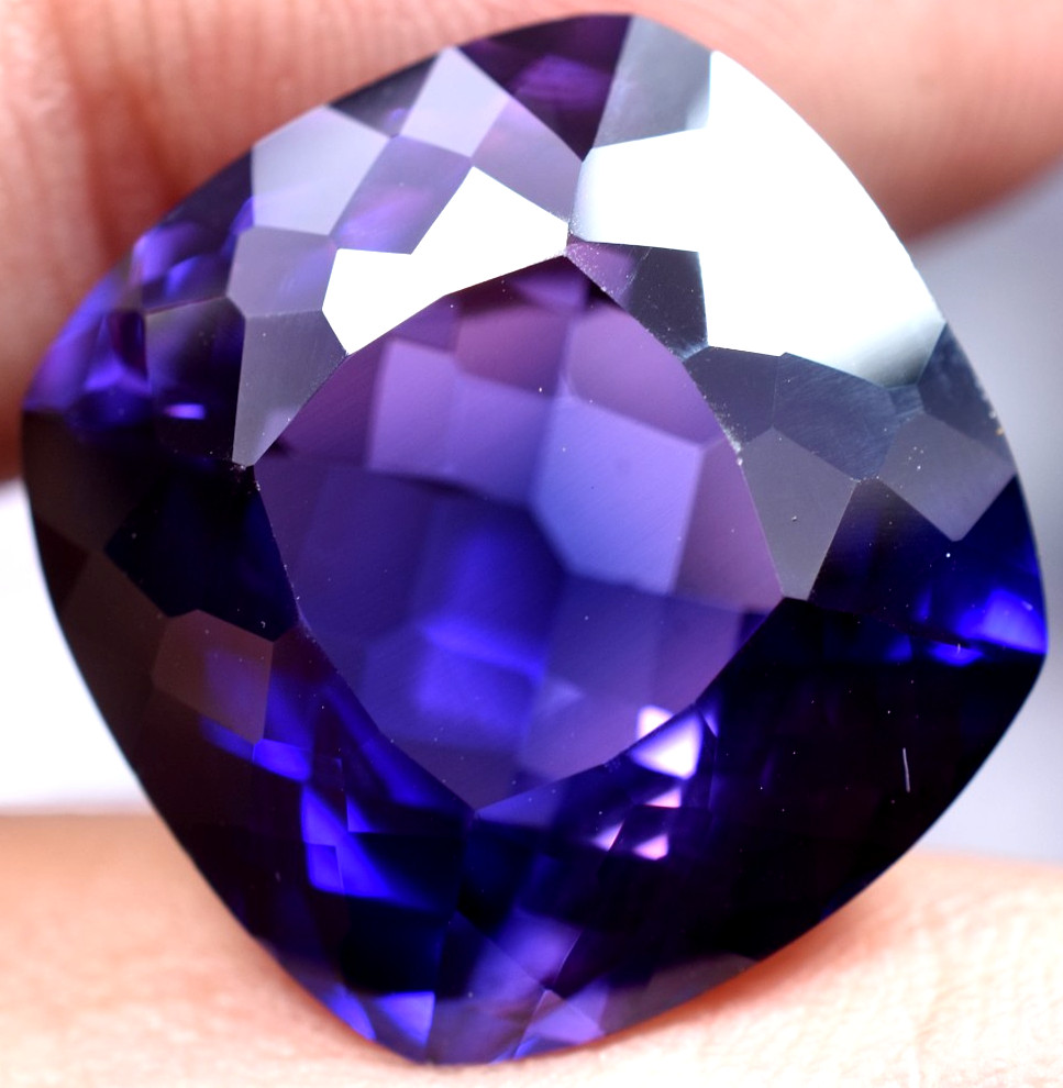 Natural 32.15 Ct Boysenberry Sapphire GGL Certified fabulous Loose Gemstone