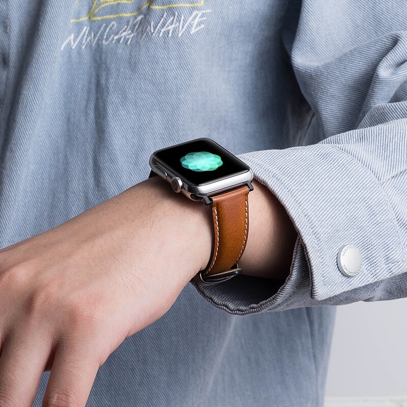 For Apple Watch Band Premium Leather iWatch Strap 38 40 42 44mm Series 6/5/4/3/2