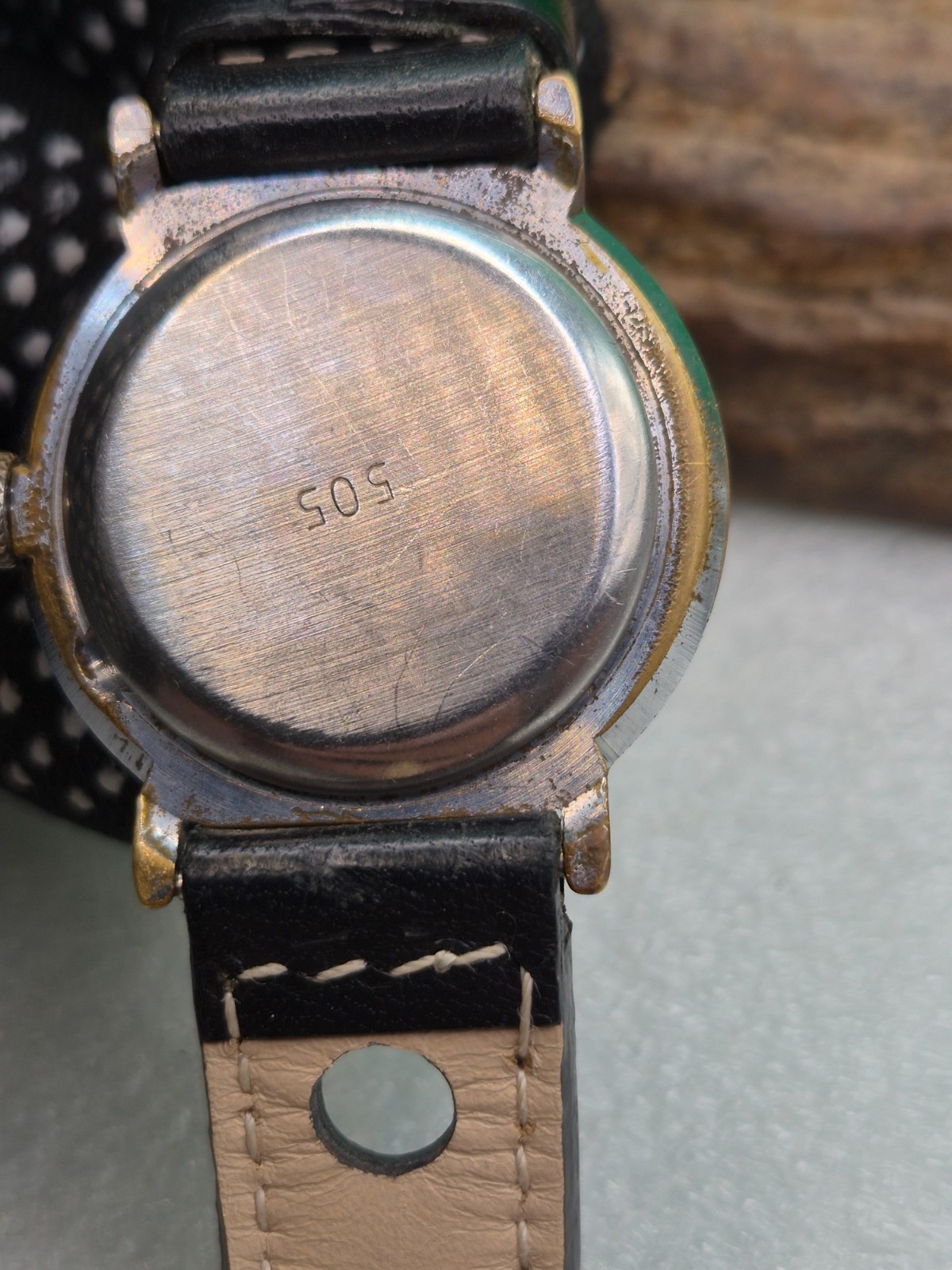 Vintage Soviet mechanical wristwatch RAKETA 2614 H.