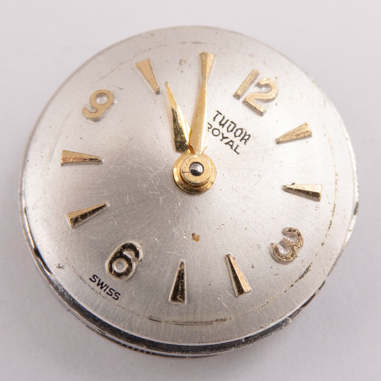 Vintage Tudor 15.1 x 4.9 mm 17-Jewel Wristwatch Movement, Parts