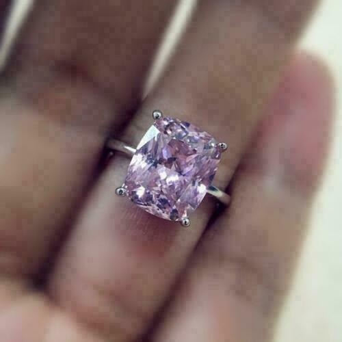 Purple Diamond 4.30 Ct Cushion Cut Lab-Created Wedding Ring 925 Sterling Silver