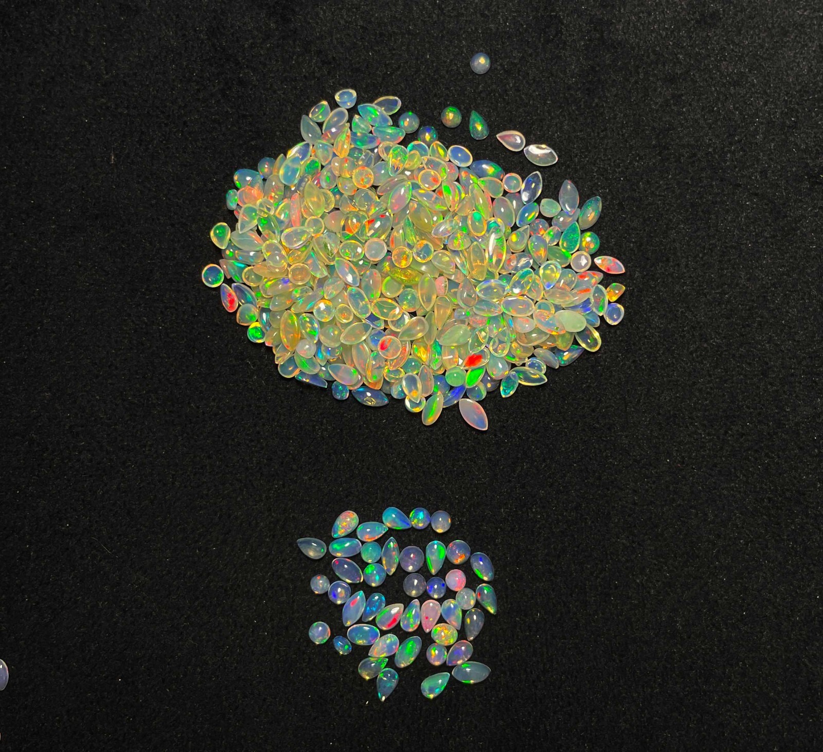 Natural Ethiopian Opal Mix Shape Cabochon Gemstone Lot 90 Pcs 2.50-3*6 MM 10 CT