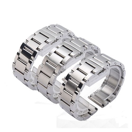 16 18 20 21 22 23 24 26mm Solid Stainless Steel Watch Strap Band Watchband NEW