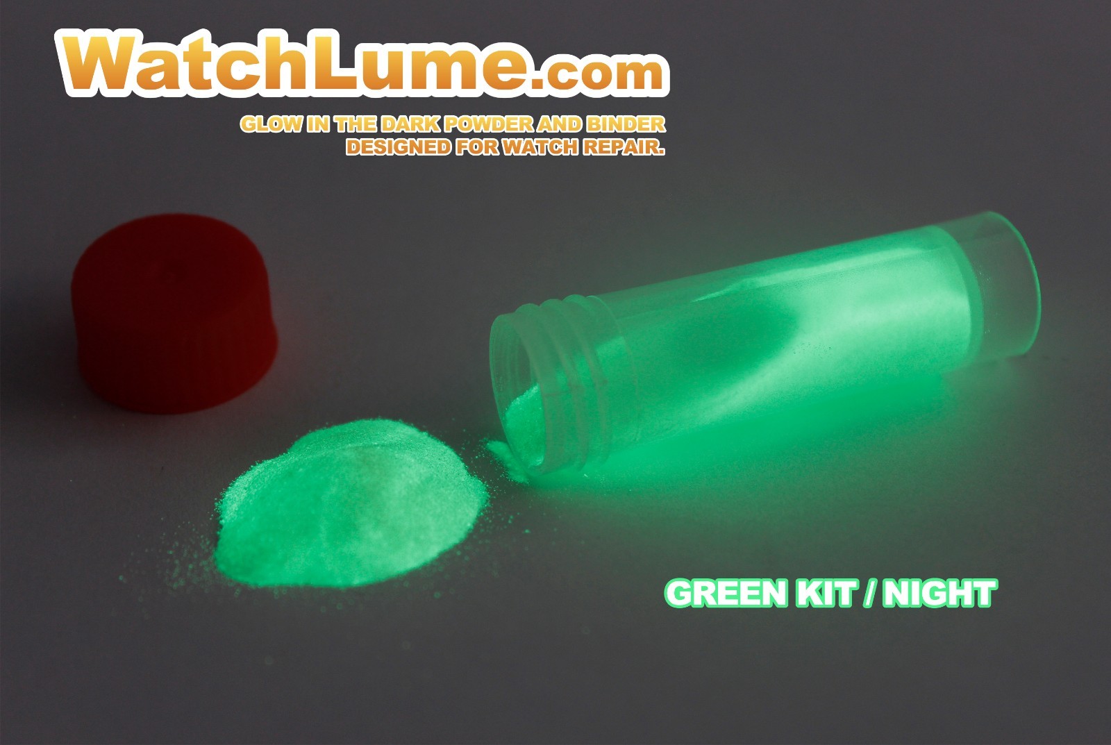 GREEN GLOW IN THE DARK PAINT WATCH LUME™ LUMINOUS PASTE KIT LUME FOR WATCH HANDS