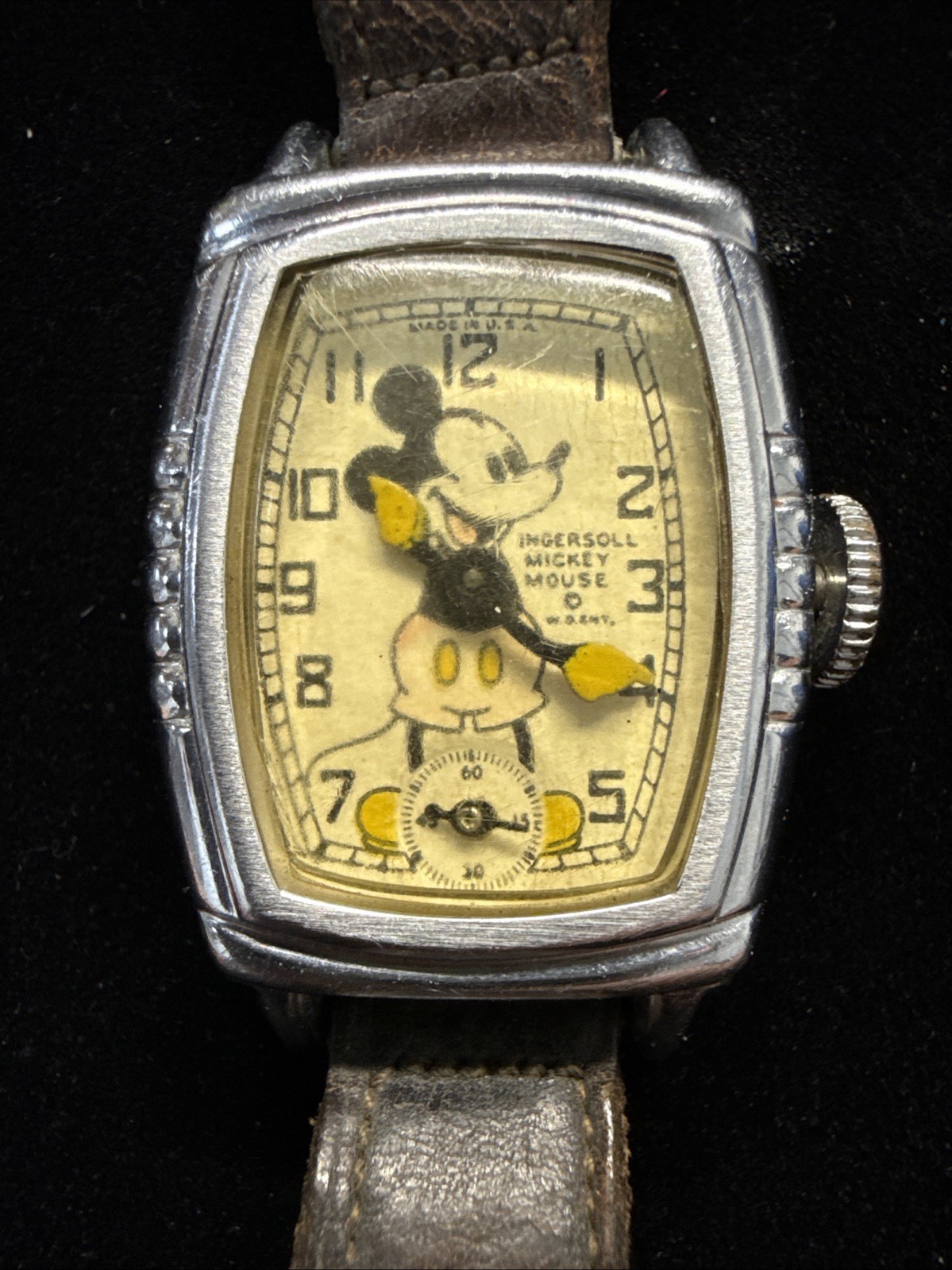 Vintage 1930’s Ingersoll Mickey Mouse Watch Parts/Repair No Balance Wheel