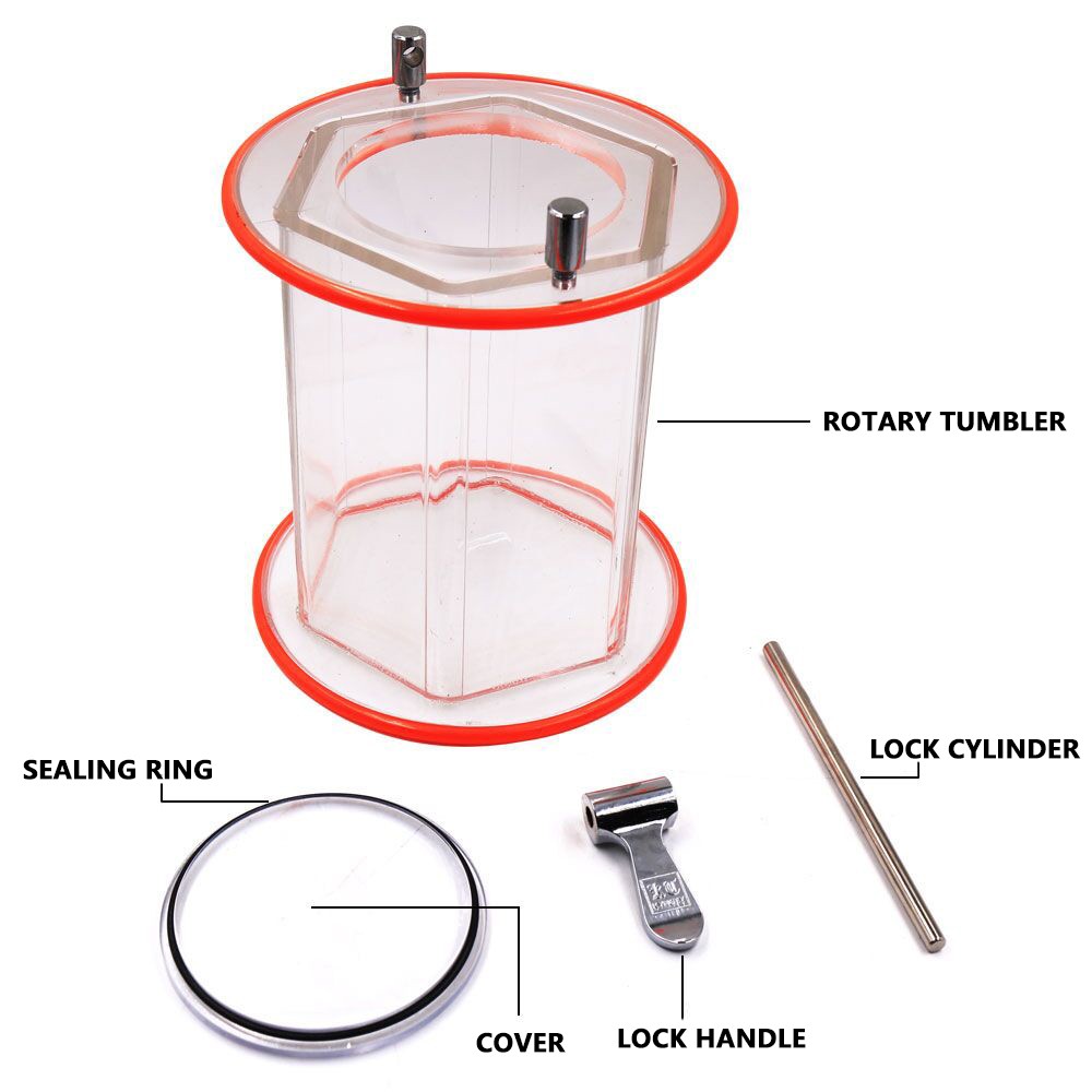 KT2000 KT6808 Rotary Tumbler Jewelry Polisher Replacement Polishing Barrel
