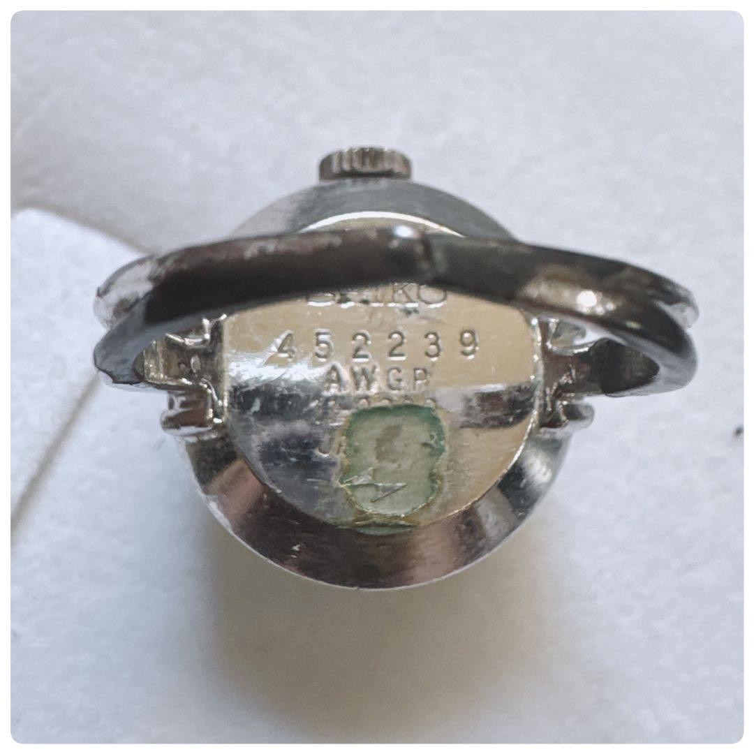 SEIKO Ring Watch, Manual Winding, 17 Jewels, Silver Color