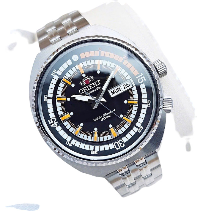 Orient Automatic Men’s Sport Neo Date Day RN-AA0E05B Indicator Black Dial Watch