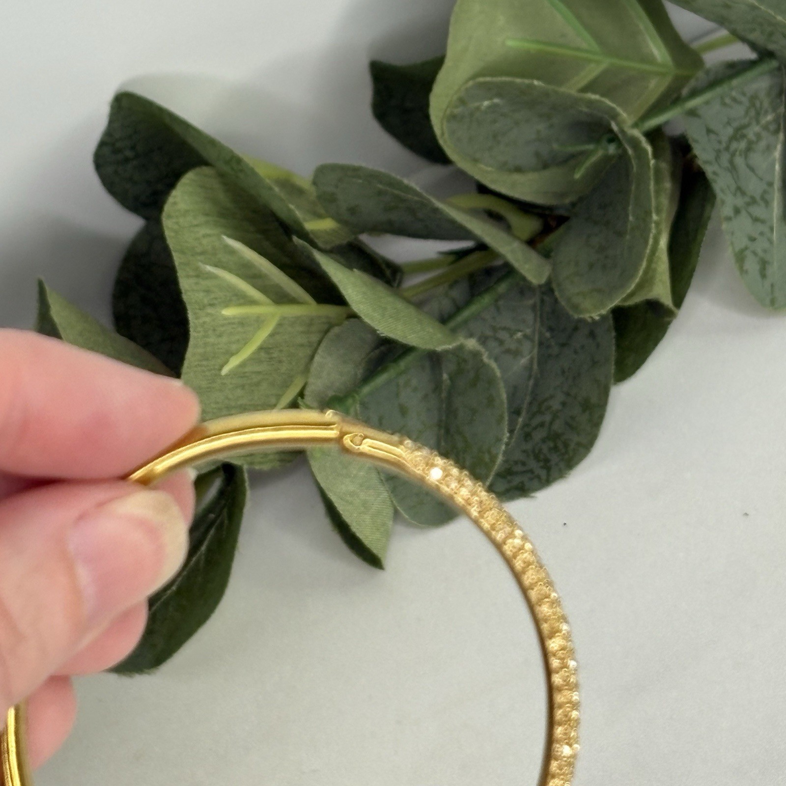 Swarovski Sublima Gold-Tone Pavé Bangle Bracelet