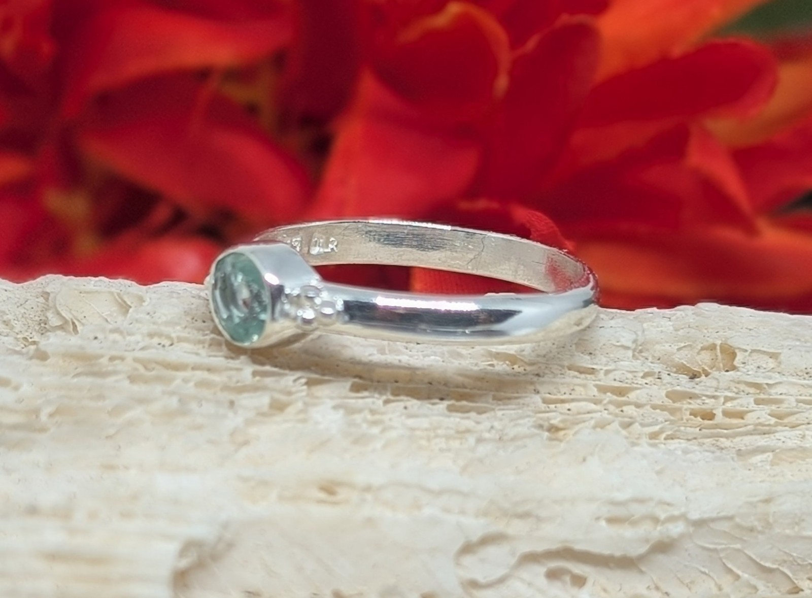Blue Topaz ring set in 925 silver