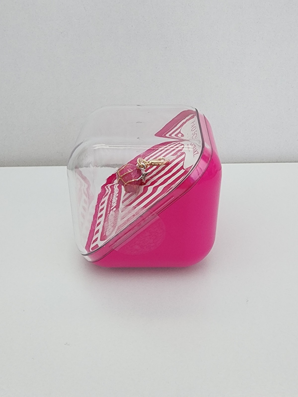 FAO Schwarz Jewelry Basketball Charm Pink/ gold Basketball