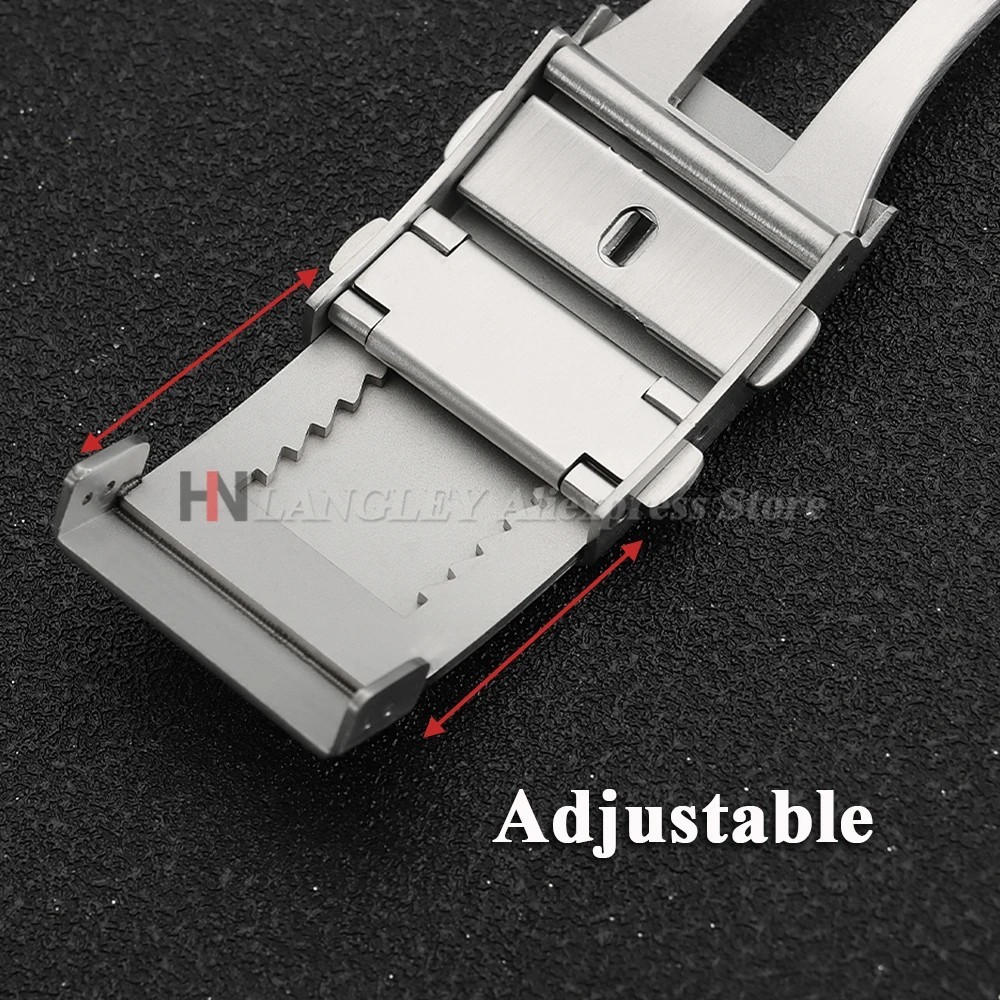 Watch Buckle Clasp Stainless Steel 316L Double Lock 14mm 16mm 18mm 20mm 22mm