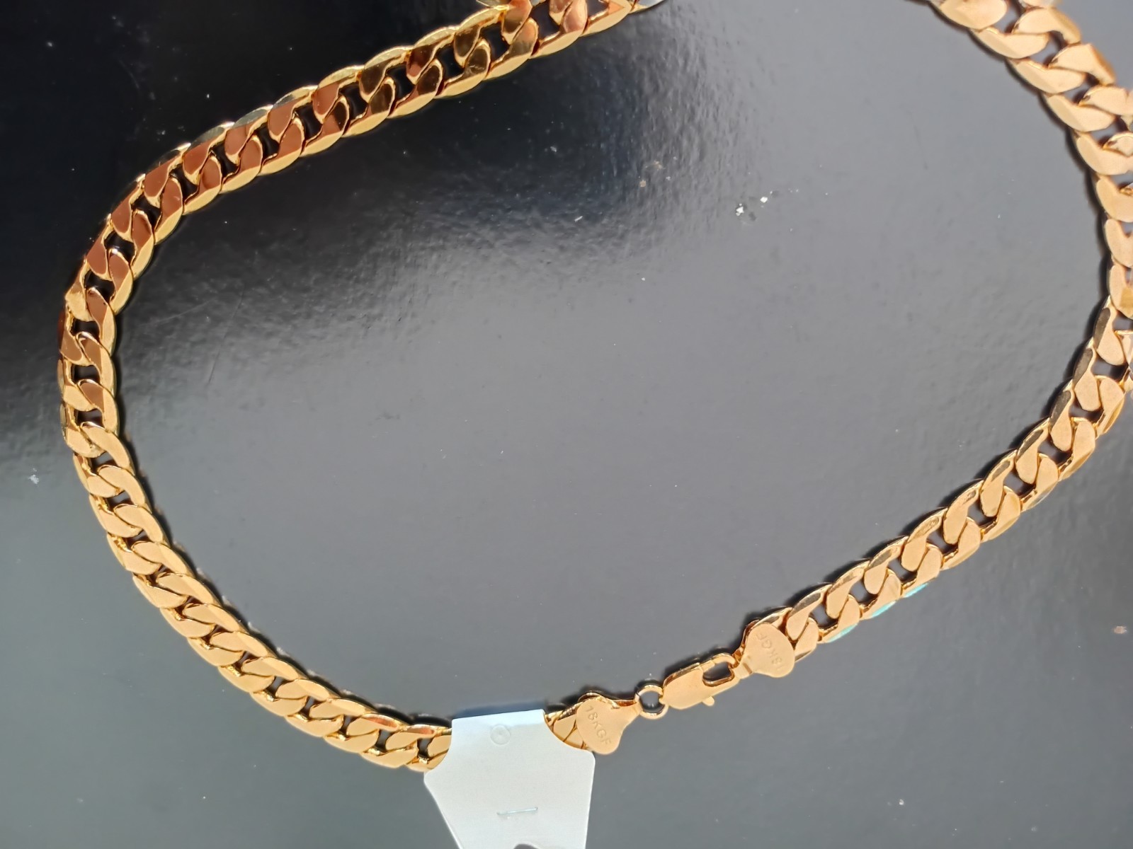 Necklaces 18 KT Italy, 18 KT GF, Bundle, 5 Pieces, Heavy, Excellent