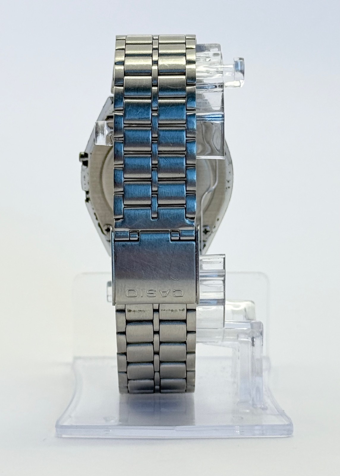 Rare Silver Stainless Steel Casio B‑612W Vintage Digital Watch 1988 Retro Tech