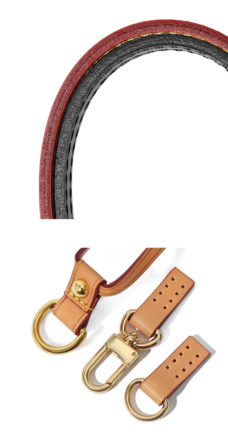 Real Vachetta Leather 1 Set Accessories Replacement Strap/Handles For Neverfull