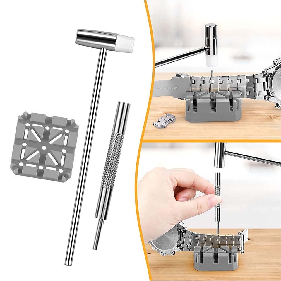 16pcs WATCH Repair Back Opener Kit Tools Band Pin Strap Link Remover Remover New