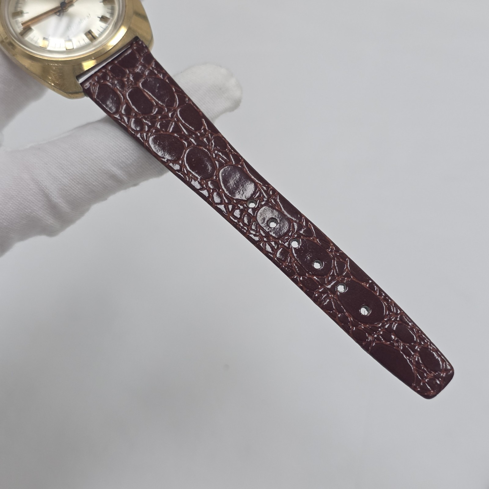 Vintage Timex Electric Mens Watch 35mm Dynabeat Date Gold Tone New Battery