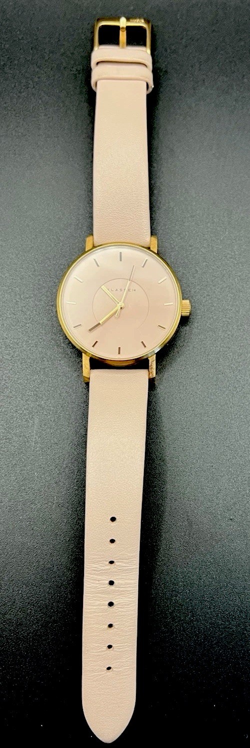 Unique Klasse 14 Volare, 6.9”Leather Band, WR 50M, 36mm Case, Works Great