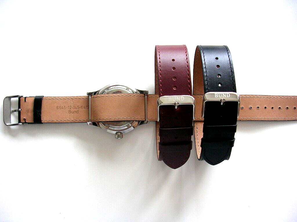 18mm Black NATO 1pc RAF strap Bomber Pilot Bund watch band IW SUISSE 10-16-20-22