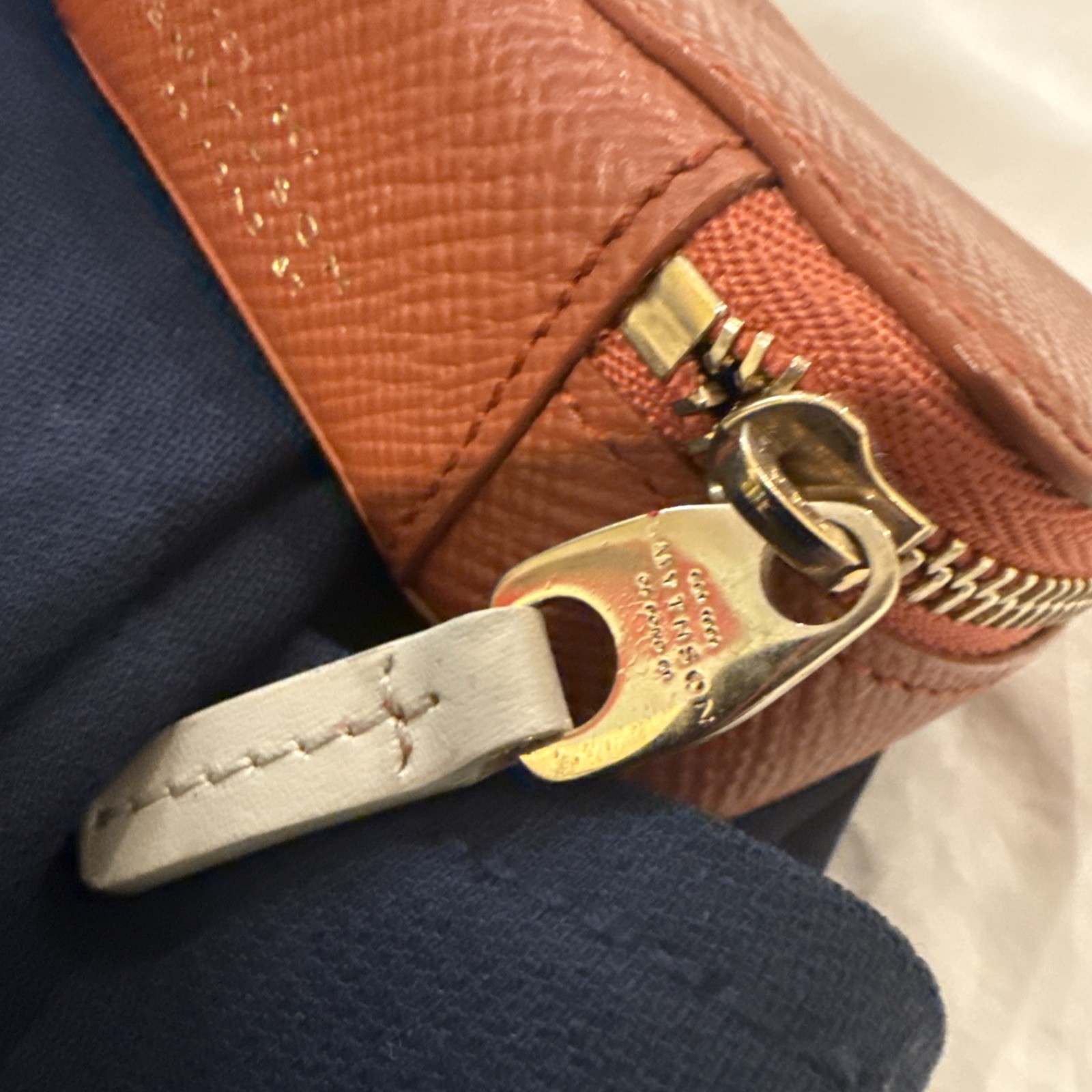 Smythson Travel Jewelry Box Leather Cognac